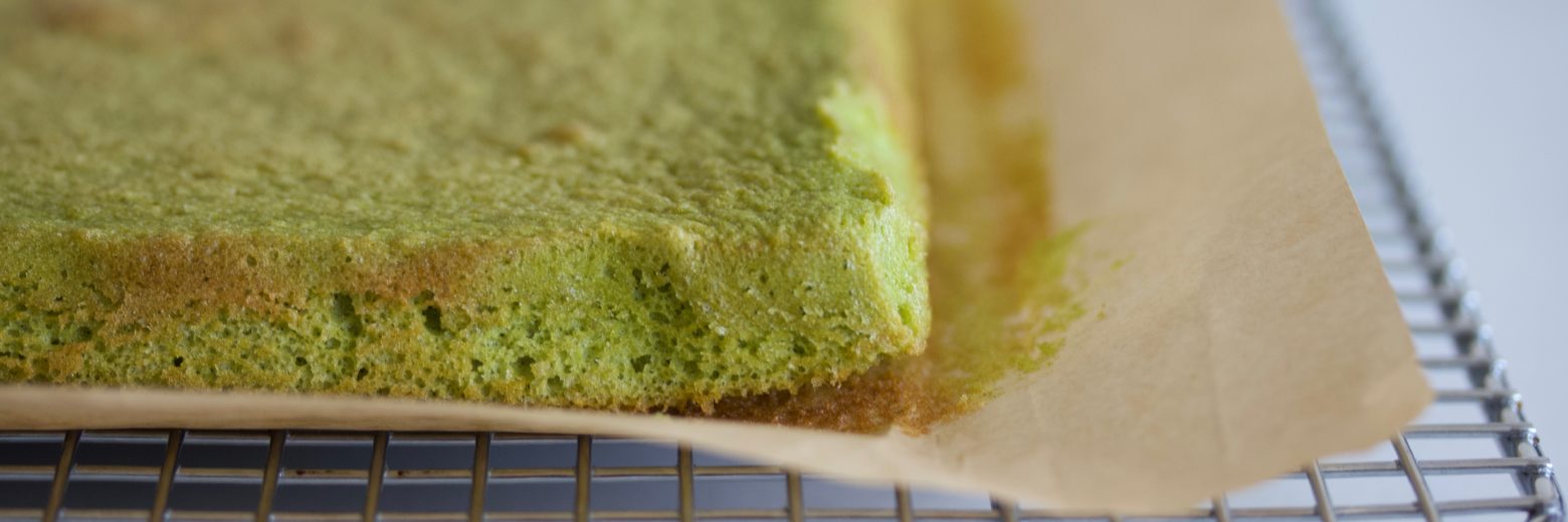 Black Sesame Matcha Cake