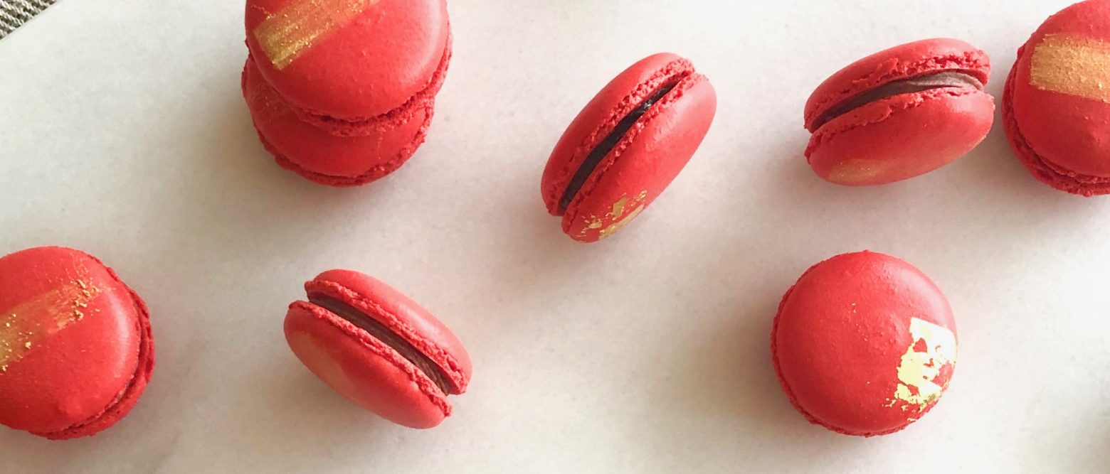 Red Bean Macarons